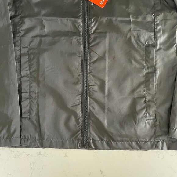 Elevate W Darien Lightweight Full Zip Windbreaker Jacket w Hood Black Sz XS NWT - Picture 4 of 14